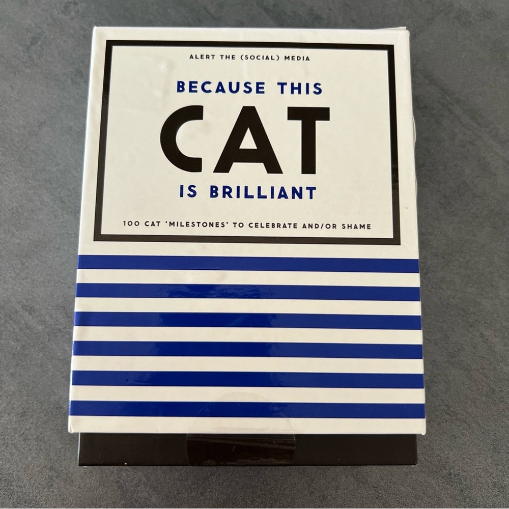 NEW Brass Monkey Because This Cat Is Embarrassing Pet Shame & Praise Card Deck‎